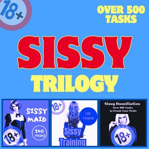Sissy Training Collection to Guide Your Sissy Journey | 530 Tasks - to Train, Serve, and Be Humiliated - in 3 Digital Games for Submissives.