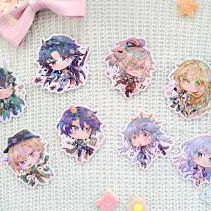 Honkai Star Rail Holographic Vinyl Stickers