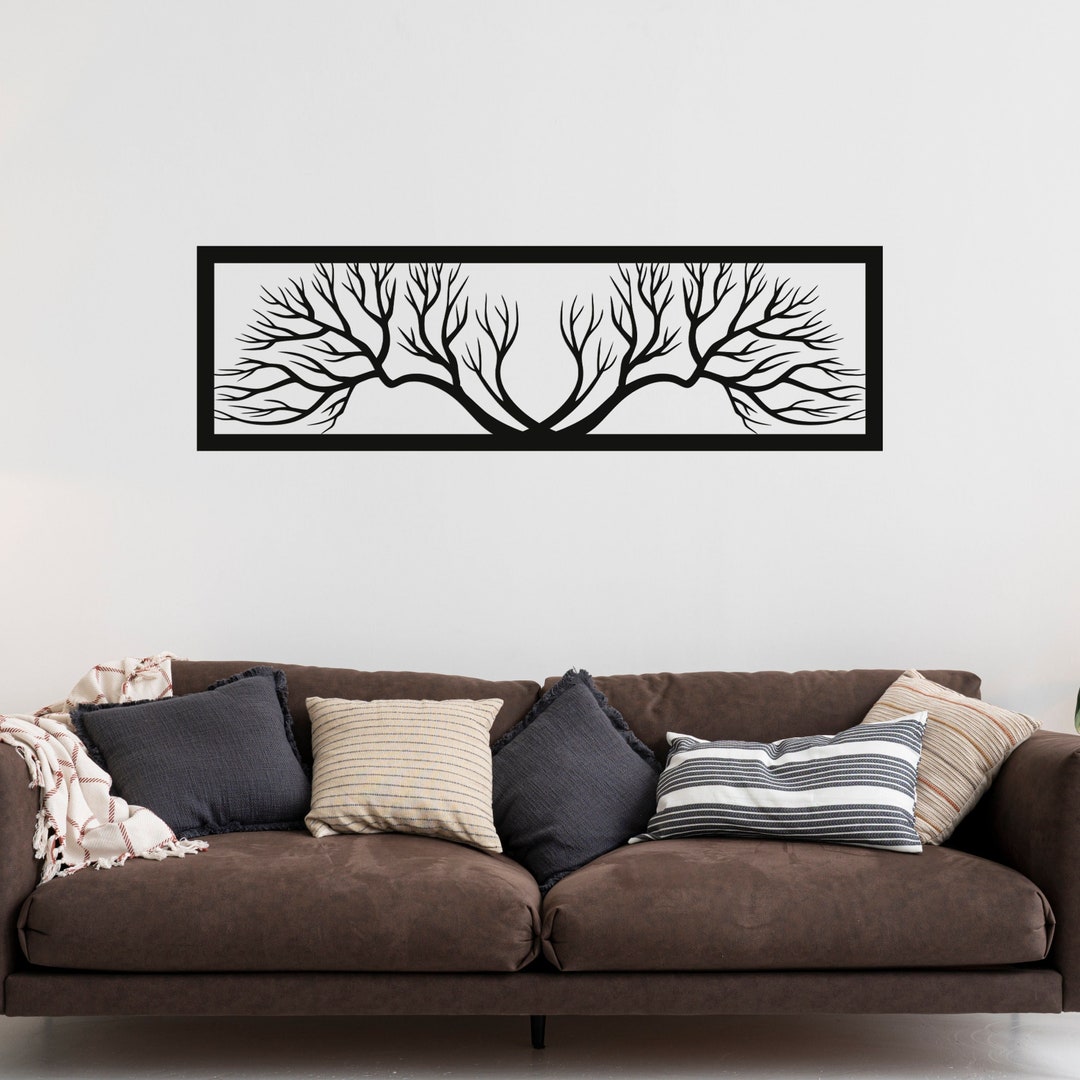 Wood Tree Wall Art Tree Sign Wood Wall Decor Wood Wall Etsy