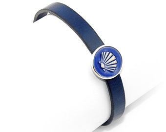 Blue Leather Bracelet Belorado