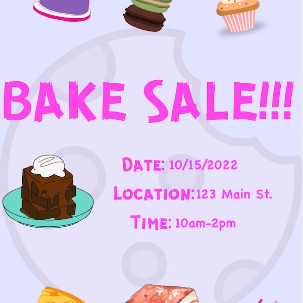 Bake Sale Poster