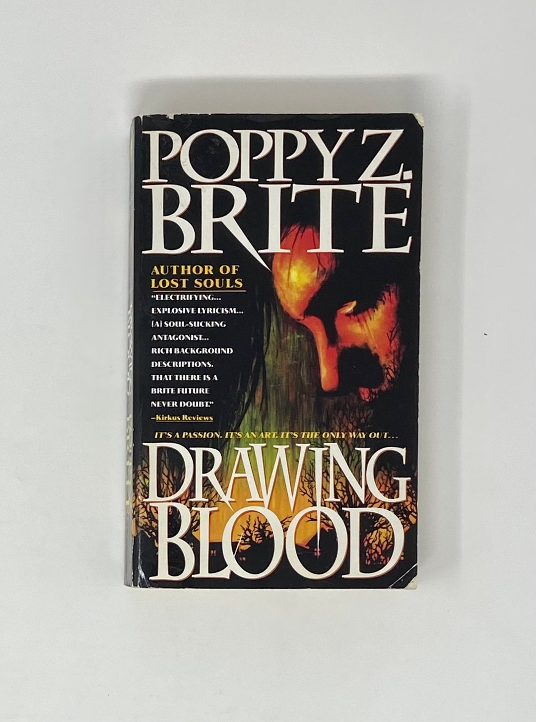 Drawing Blood by Poppy Z. Brite Vintage 90s Horror Fiction Etsy