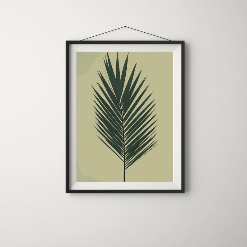 Printable Wall Art Set of 9 Olive Green Art Decor, Minimalist Sage