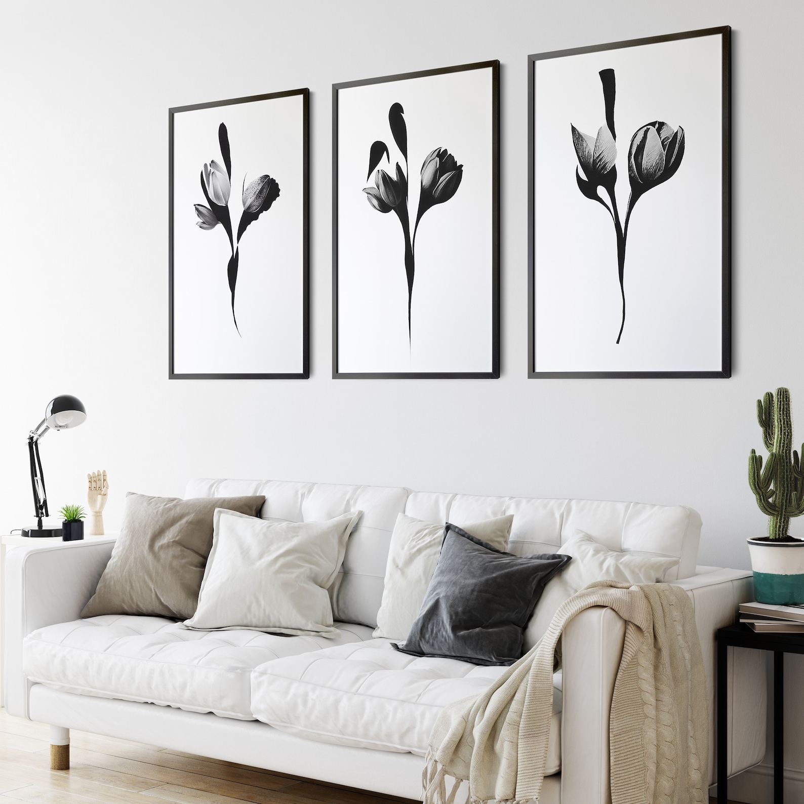 Japandi Wall Art Set of 3 Japandi Art Style Print Botanical - Etsy