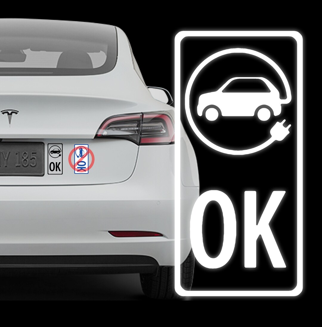 BC EV OK Hov Vertical Sticker Etsy Canada
