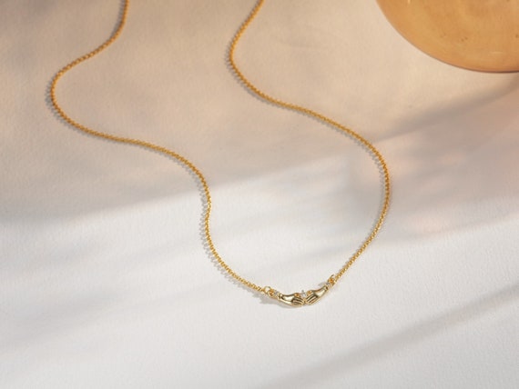 Hand Birthstone Necklace • Hand Necklace • Gemstone Necklace • Personalize Necklace • Family Necklace • New Born Necklace • Gift for Mom