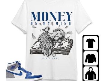 Jordan 1 True Blue Shirt - Etsy