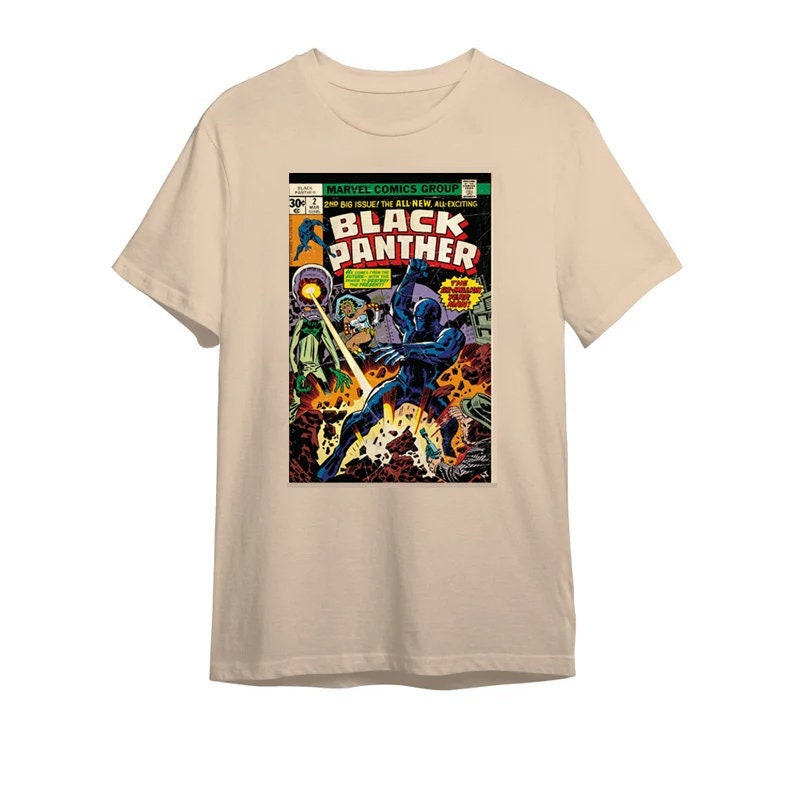 Marvel Black Panther Vintage Comic Book Wakanda Forever T-shirt