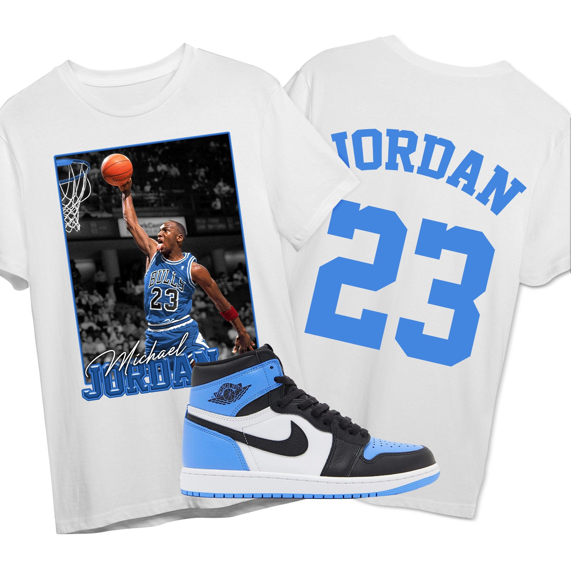 black and blue jordan shirts
