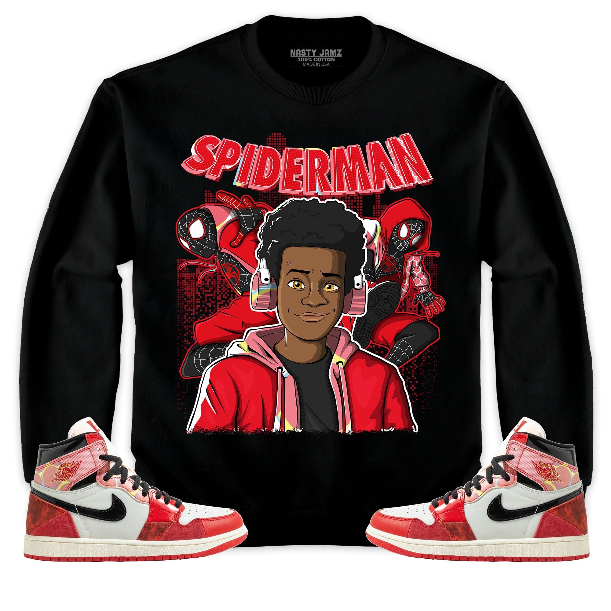 Jordan spiderman shop shirt