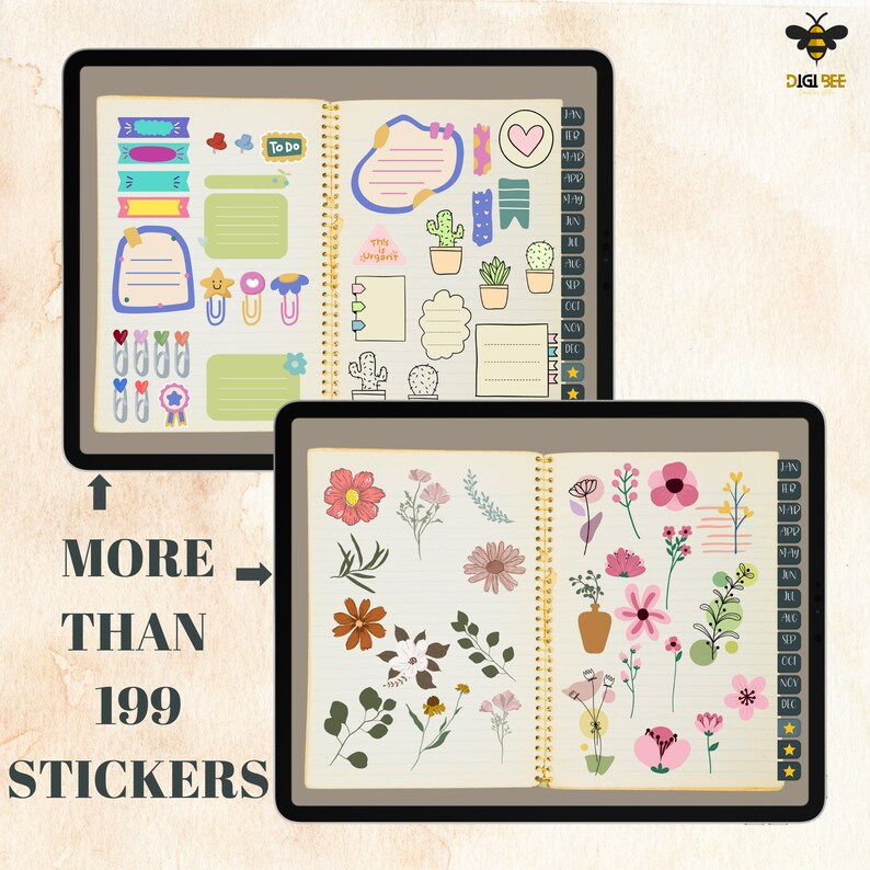 2023 MEGA Planner 2023 Digital Ultimate Minimal Vintage Etsy