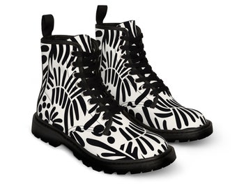 Olibra - Black and white exotic - Boots up to shoe size EU 43 US 11 Uk 8