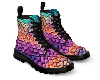 Pesalith - Rainbow Fish Pattern - Boots to Shoe Size EU 43 US 11 Uk 8