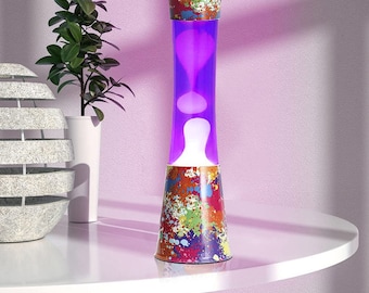 40cm Large Lava Lamps Graffiti Novelty Lighting Night Light Décor Party Gift AU