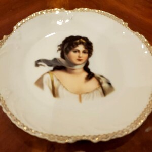 Antique Marseille Z. S. & Co  Bavaria Queen Louise Bavarian Prussia Plate Dish