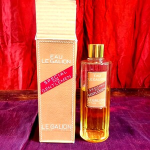 Vintage 1940s Le Galion Special For Gentleman 7.75 Oz Eau le Galion 80 Splash