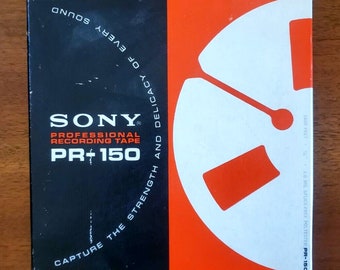 1 Sony PR-150 7 Inch Reel To Reel 1/4 Inch X 1800 Feet With Recorded Media