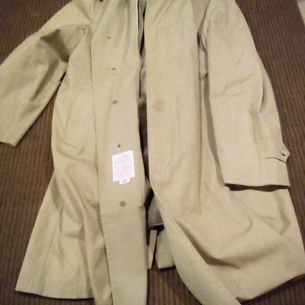 Vintage London Fog Maincoats Trench coat Rain With Removable Liner 38R