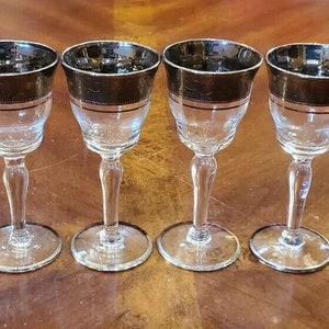 Lot Of 10 Stemmed Clear Small Wine Aperitif Glasses 6, holds 4oz