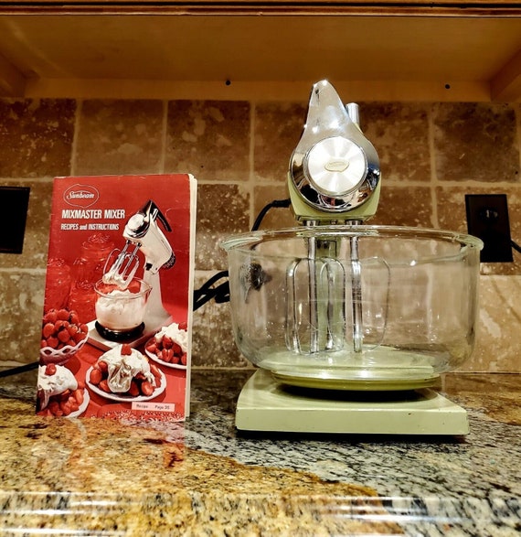VINTAGE 1970s Avocado Green Sunbeam Mixmaster MMA 12spd Mixer Etsy