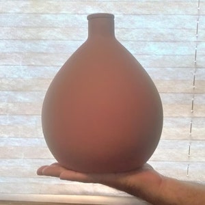 Olla (Oya) Vaso per annaffiare in terracotta da 3 litri/100 oz, medio, 9,5 x 7,5 pollici