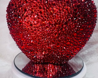 Bling heart tumbler