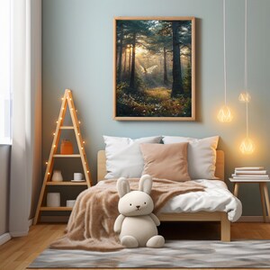 Feenwald Print – Verzauberte Waldmagie | Fantasie Digital Art Download