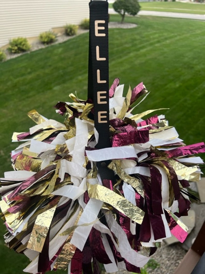 Custom Made Pom Holders for Cheerleading. No Pom Poms Included Etsy