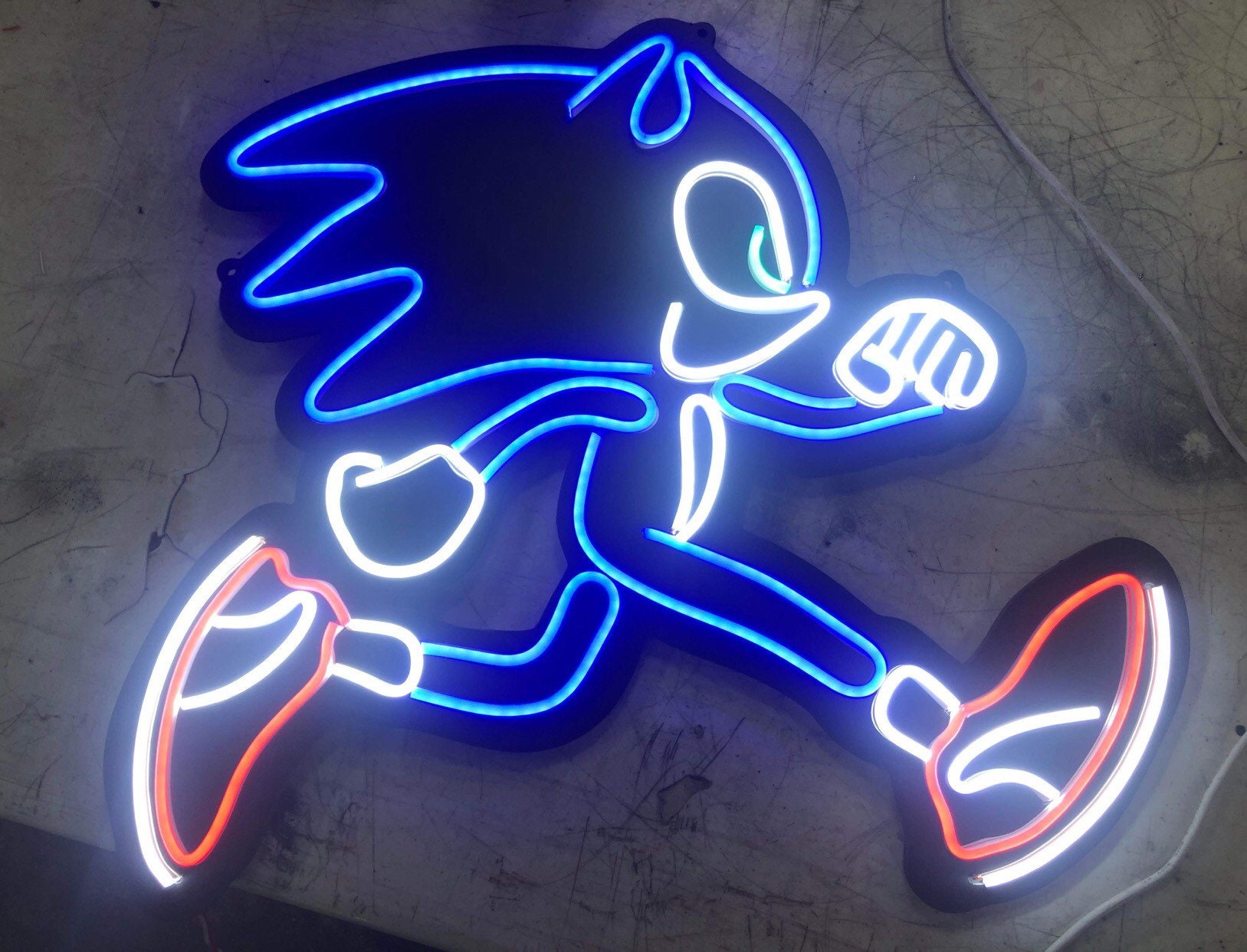 CUSTOM 24 X 22 Sonic the Hedgehog LED Neon Style Sign - Etsy