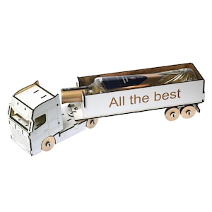 Fichier vectoriel découpé au laser bouteille d'alcool voiture, CNC, SVG, DXF, Pdf, Cdr, Cnc Patern, cadeau, anniversaire, voiture, camion, fichier numérique automatique uniquement, P00020
