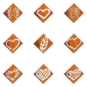 Stunning 36 Earring Svg Bundle - Laser Cut Files for Boho, Geometric, Floral, and Minimalistic Designs - Instant Digital Download P00058