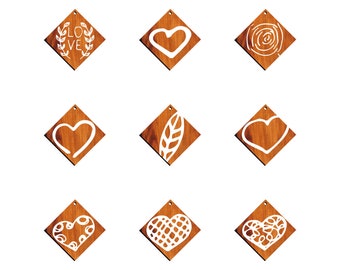 Stunning 36 Earring Svg Bundle - Laser Cut Files for Boho, Geometric, Floral, and Minimalistic Designs - Instant Digital Download P00058