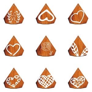 Stunning 36 Earring Svg Bundle - Laser Cut Files for Boho, Geometric, Floral, and Minimalistic Designs - Instant Digital Download P00060