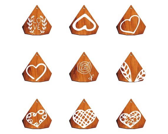 Stunning 36 Earring Svg Bundle - Laser Cut Files for Boho, Geometric, Floral, and Minimalistic Designs - Instant Digital Download P00060