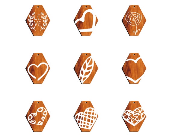 Stunning 36 Earring Svg Bundle - Laser Cut Files for Boho, Geometric, Floral, and Minimalistic Designs - Instant Digital Download P00057
