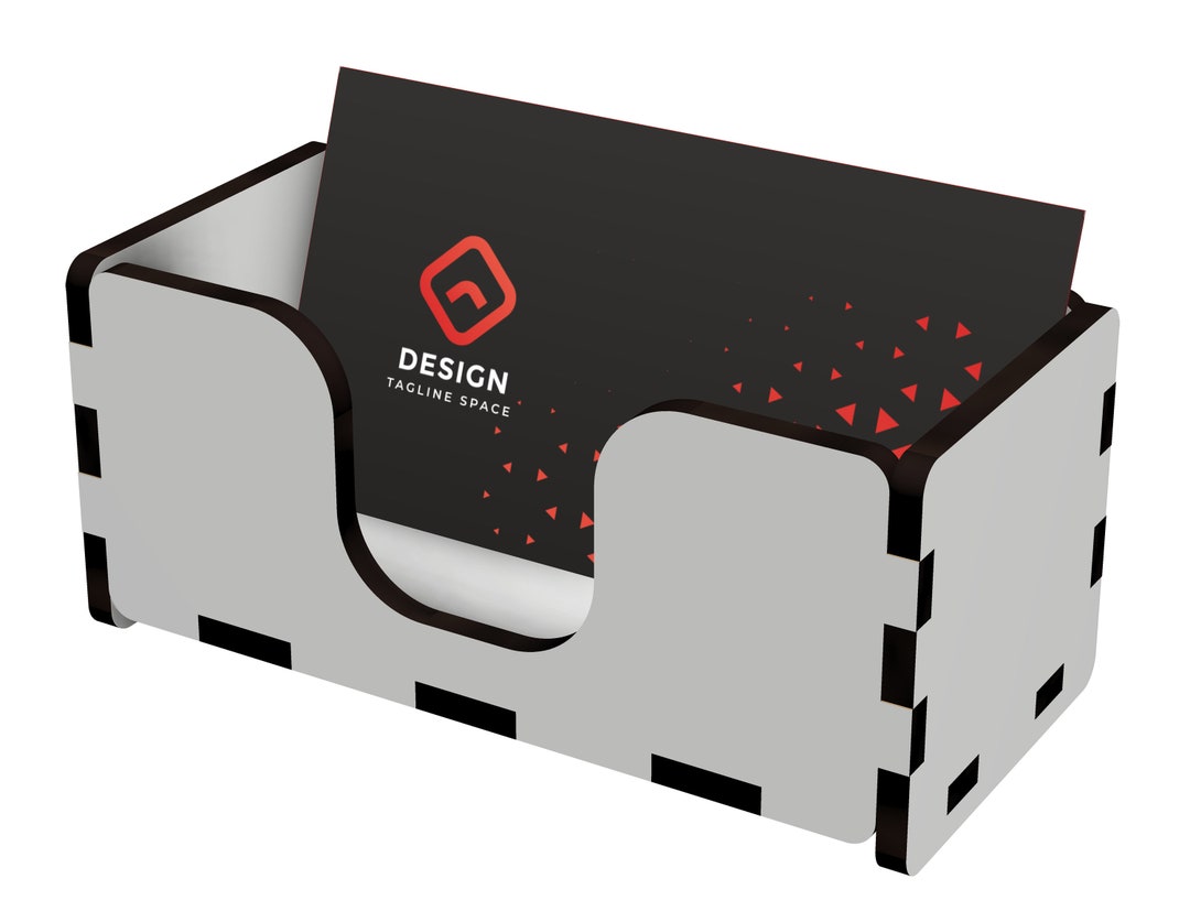 Business Card Box Design 3mm 1/8 Inch 4mm 6mm Cdr SVG PDF Etsy