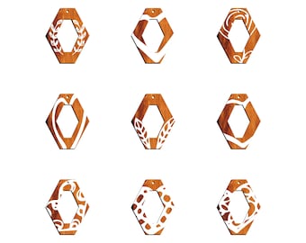 Stunning 36 Earring Svg Bundle - Laser Cut Files for Boho, Geometric, Floral, and Minimalistic Designs - Instant Digital Download P00056