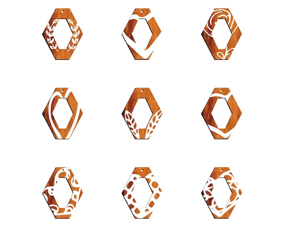 Stunning 36 Earring Svg Bundle - Laser Cut Files for Boho, Geometric, Floral, and Minimalistic Designs - Instant Digital Download P00056