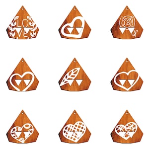 Stunning 36 Earring Svg Bundle - Laser Cut Files for Boho, Geometric, Floral, and Minimalistic Designs - Instant Digital Download P00059
