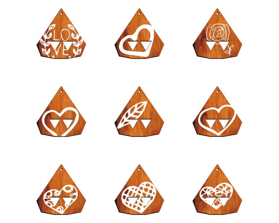 Stunning 36 Earring Svg Bundle - Laser Cut Files for Boho, Geometric, Floral, and Minimalistic Designs - Instant Digital Download P00059