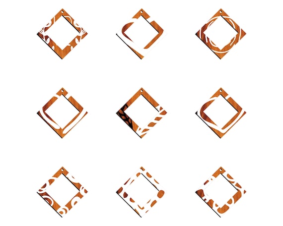 Stunning 36 Earring Svg Bundle - Laser Cut Files for Boho, Geometric, Floral, and Minimalistic Designs - Instant Digital Download P00055