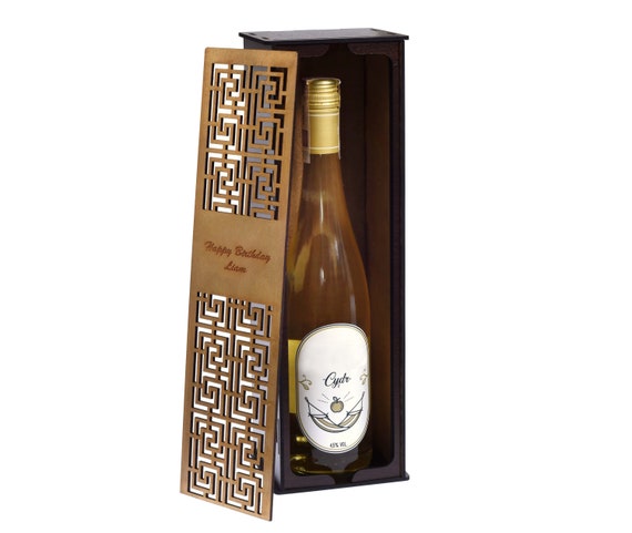 Personalized Wine Box Wedding Ceremony Plywood 3mm, 1/8 inch, 4mm, SVG DXF, Digital File CO2 Laser Cut File, Vector File, glowforge, P00038
