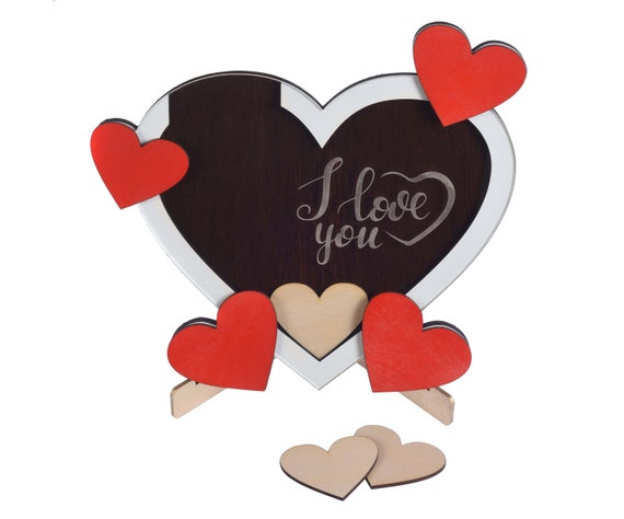 Love box, Valentines Day, Gift for Her, File Vector, I love you because, Heart Glowforge, SVG, DXF, Patern, Laser Cut Digital File, P00043