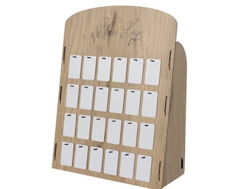 Effiziente Ohrring Halter: Laser geschnittener Sperrholz Ohrring Ständer, SVG DXF Dateien für Glowforge P00039