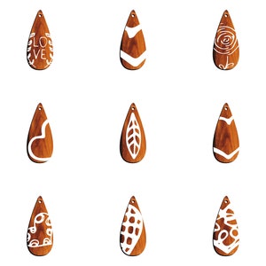 Stunning 36 Earring Svg Bundle - Laser Cut Files for Boho, Geometric, Floral, and Minimalistic Designs - Instant Digital Download P00053