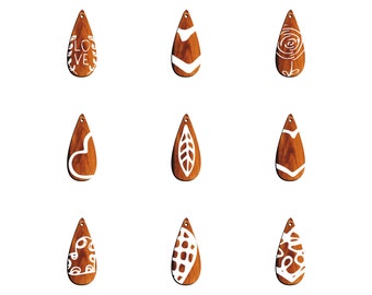 Stunning 36 Earring Svg Bundle - Laser Cut Files for Boho, Geometric, Floral, and Minimalistic Designs - Instant Digital Download P00053