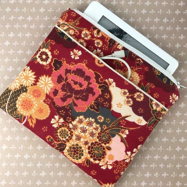 Pochette à liseuse - Fleurs Japonaises