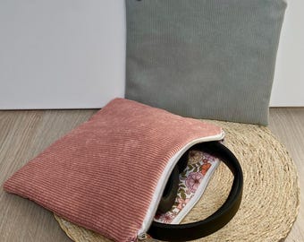 Pochette casque audio - Velours (personnalisation au choix)