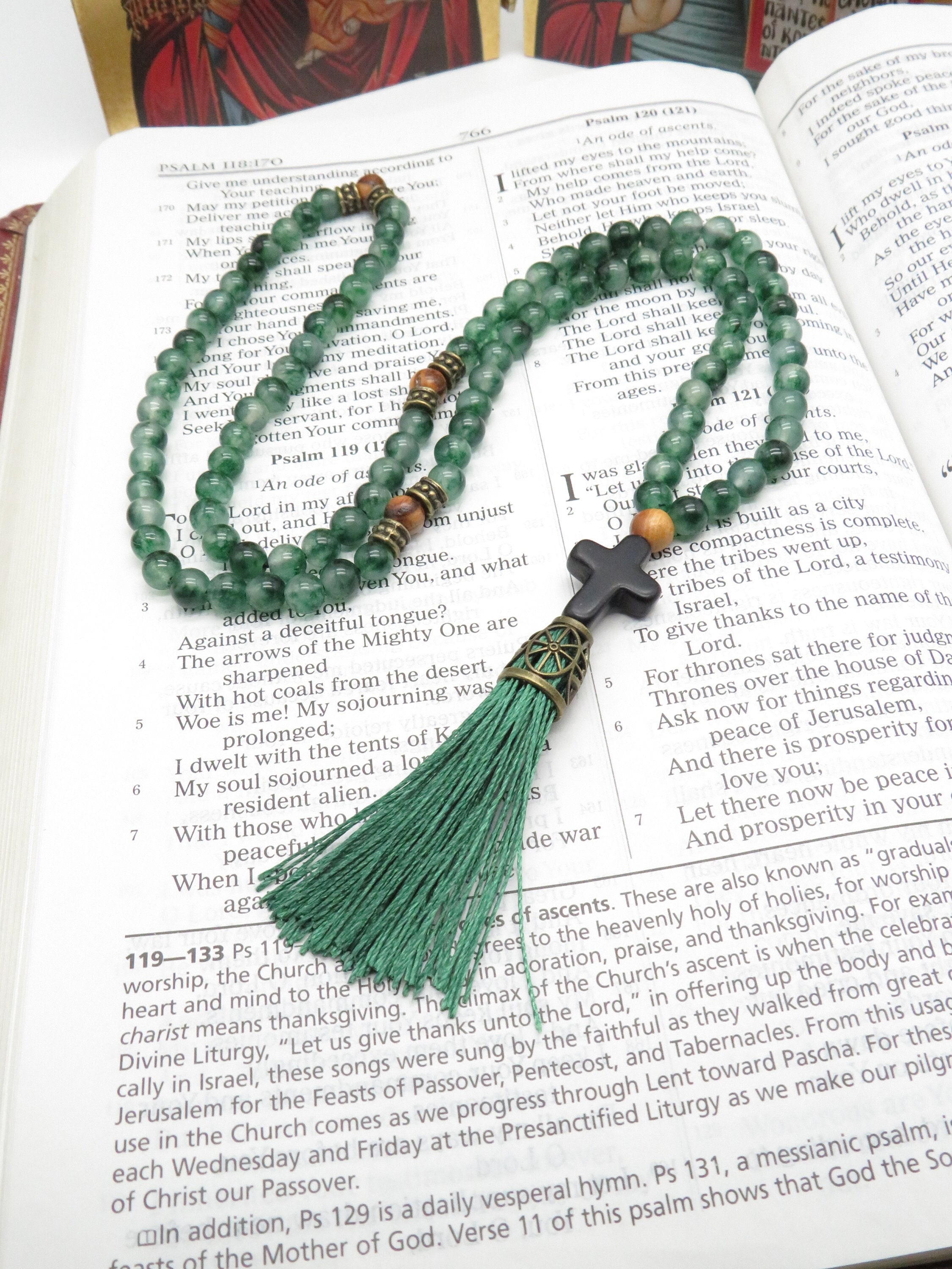 Green Rope Rosary 