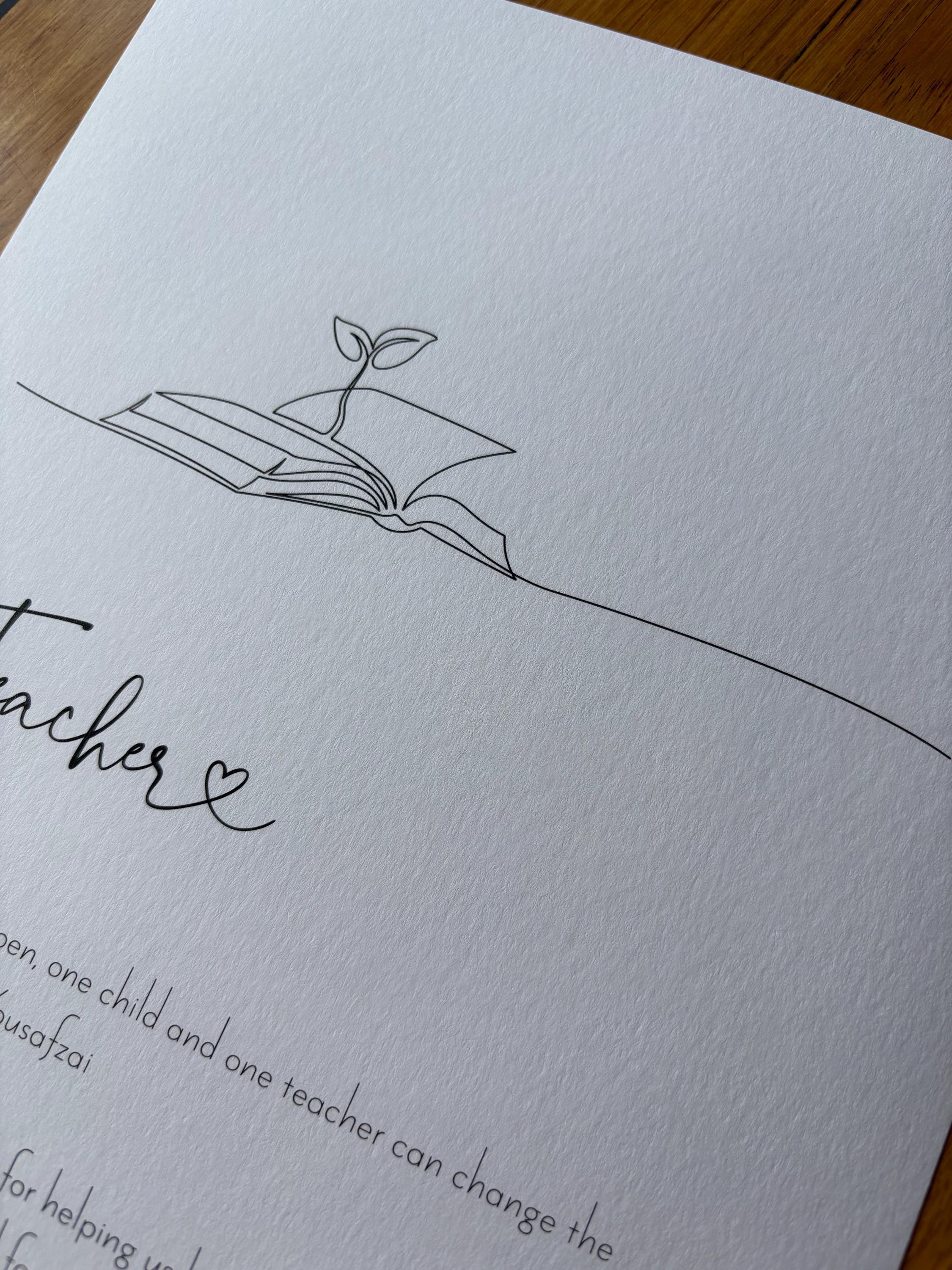 Personalized Teacher Gift Print, End of Year Thank You - Etsy Australia